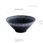Japanese Creative Tableware Set - Elegant Bamboo Hat | Ceramic Bowl Set with Unique Design - Perfect for Ramen, Rice & Soup