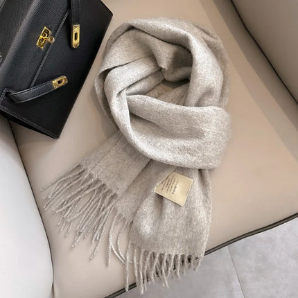 Mens Scarf, Skinny Winter Scarf in Solid Colors – image 19