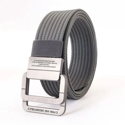 Mens Belt with Double Ring Buckle, Canvas Belt for Women – image 22