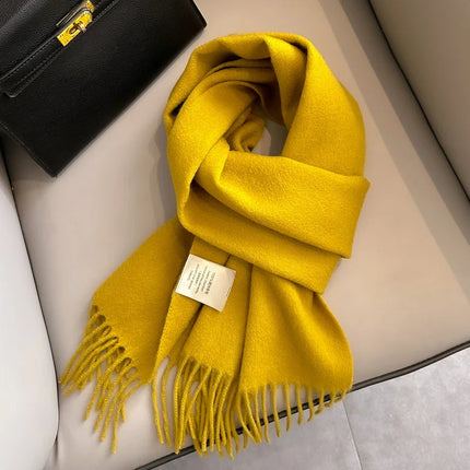 Mens Scarf, Skinny Winter Scarf in Solid Colors – image 33