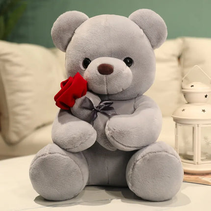 Rose Teddy Bear, Romantic Gift for Her