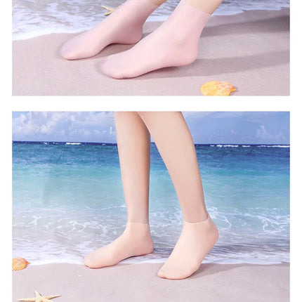 Water Socks for Beach and Water Sports, Non Slip Silicone Aqua Socks