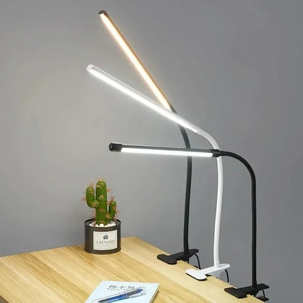 LED Desk Lamp, Dimmable Bedside Lamp with USB Power for Office