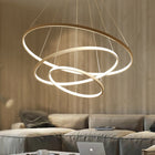Halo Chandelier with Customizable Concentric Rings | LED Lighting Fixture for Elegant Home Decor