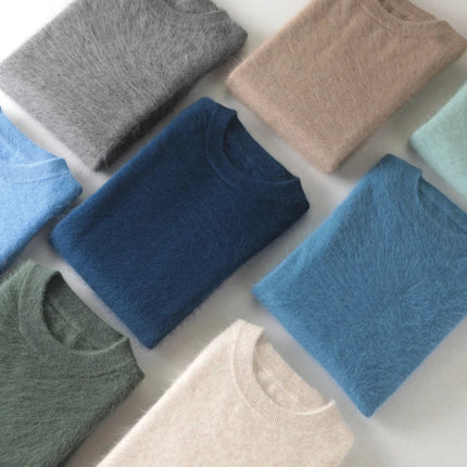 Mens Cashmere Sweater, Japanese Knit Mens Sweater – image 5