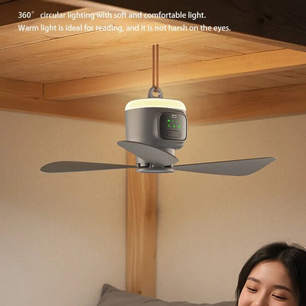 Outdoor Fan for Camping, Portable Ceiling Fan with LED Light and Remote Control – image 16