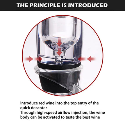 Wine Decanter Set with Aerator Pourer and Filter, Wine Carafe for Home Bar and Parties