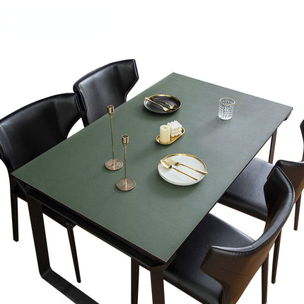 Waterproof Table Mat, Dining Table Protector in Faux Leather – image 5