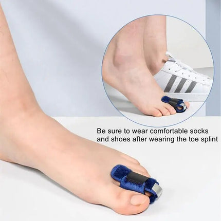 Broken Toe Splint with Aluminum Bar, Toe Straightener for Hammer Toe – image 7