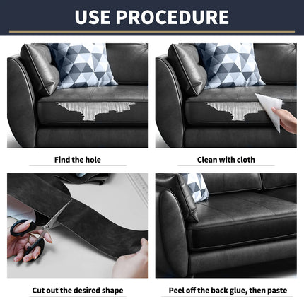 Leather Repair for Car Seats and Sofa, PU Leather Repair Tape for Couch and Chair – image 7
