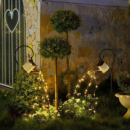 Solar Watering Lantern with LED Light Display | Weather-Resistant Outdoor Decor for Garden Ambiance