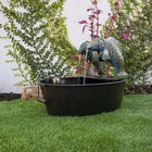 Outdoor Waterfall Fountain with Animal Figurines, Outdoor Water Fountain for Garden, Garden Decor Water Feature