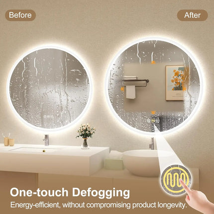 Lighted Vanity Mirror for Bathroom, LED Bathroom Mirror with Lights and Anti Fog – photo 35