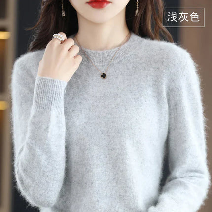 Womens Cashmere Sweaters, Crew Neck Sweater in 100% Cashmere – image 17
