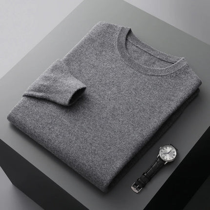 Mens Cable Knit Sweater, Mock Neck Pullover Sweater in Australian Merino Wool – image 10
