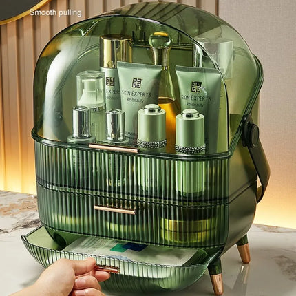 Makeup Organizer with Drawers and Lid