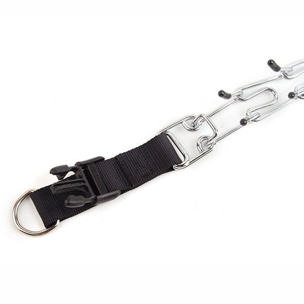 Adjustable Chain Dog Collar with D Ring – image 6