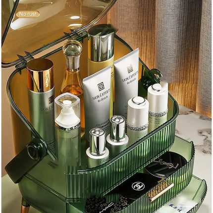 Cosmetic Organizer for Bedroom Vanity and Dorm with Two Layer Storage – image 18
