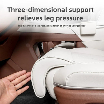 Car Seat Cushion with Leg Support, PU Leather Car Seat Pad – image 6