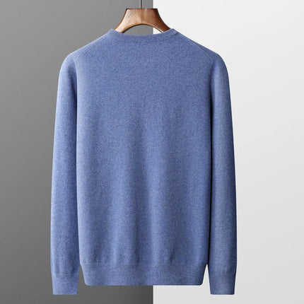 Mens Cable Knit Sweater, Mock Neck Pullover Sweater in Australian Merino Wool – image 6