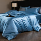 Light Blue / Flat Bed Sheet / Twin Size 4pcs