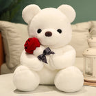 Rose Teddy Bear, Teddy Bear with Roses, Romantic Gift for Her, Valentines Gift for Girlfriend and Anniversary Gift