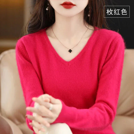 Cashmere Sweater for Women, Soft Long Sleeve Pullover Sweater – image 11