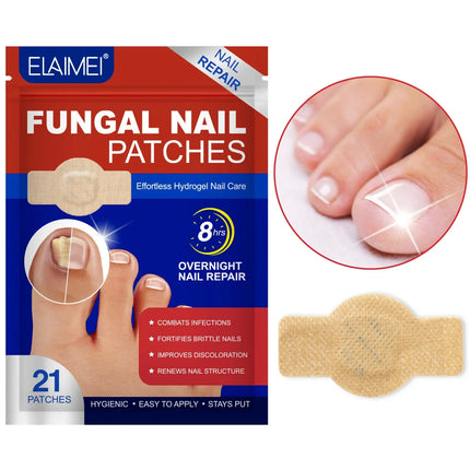 Nail Repair Patches for Toenails and Fingernails, Nail Fungus Patches with Tea Tree Oil, Nail Care for Discolored Nails