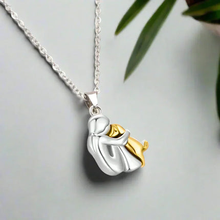 Gold Necklace for Women and Men, Dog and Cat Charm Necklace