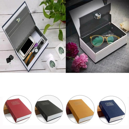 Fake Book Diversion Safe for Cash and Jewelry, Book Safe Box with Key or Combination Lock – image 12