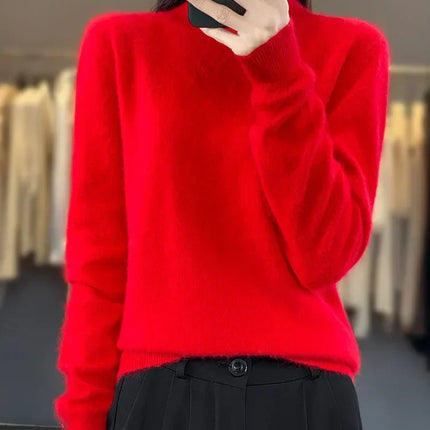 Crew Neck Cashmere Sweater – image 7