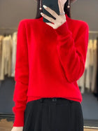 Crew Neck Cashmere Sweater – image 7