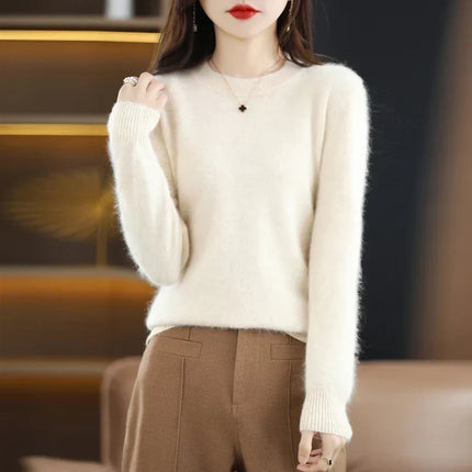 Womens Cashmere Sweaters, Crew Neck Sweater in 100% Cashmere – image 5