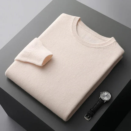 Merino Wool Sweater for Men, Mock Neck Pullover Sweater in Australian Merino Wool – image 9