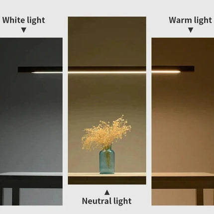 Linear Pendant Light, Wooden Pendant Lamp with Ceiling Plate – image 6