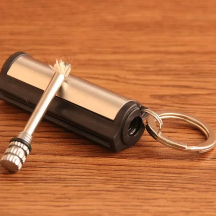 Refillable Lighter Keychain, Metal Keychain Lighter for Hiking Gear – image 5