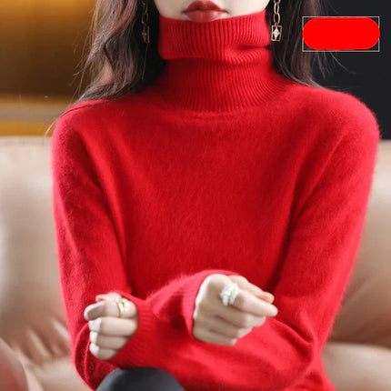 Womens Cashmere Sweater, Mock Neck Sweater in 100% Pure Cashmere – image 8