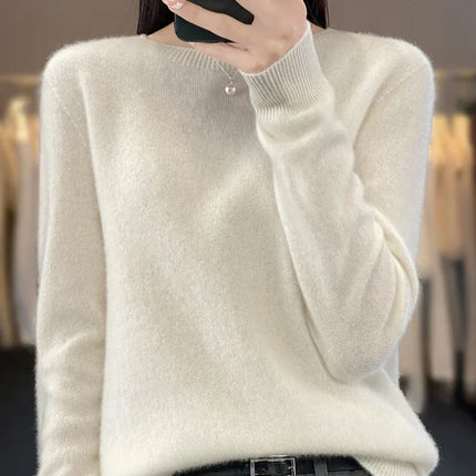 Merino Wool Sweater for Women, Merino Wool Pullover with Long Sleeves – image 8