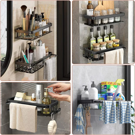 Bathroom Wall Shelf No Drill, Wall Mounted Shower Caddy