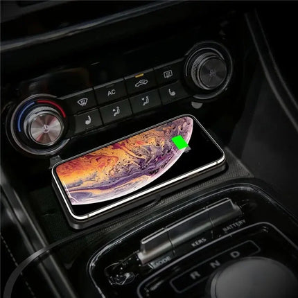 Qi Wireless Charger, Wireless Charging Pad for iPhone and Samsung, 15W Fast Wireless Phone Charger, Car Accessories