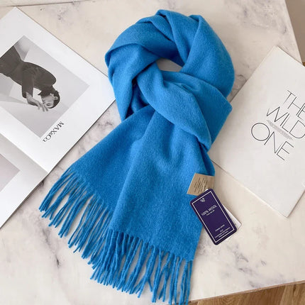 Skinny Winter Scarf in Solid Colors – image 15