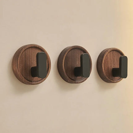 Wooden Wall Hooks, Walnut Wood Key Holder for Wall – image 5
