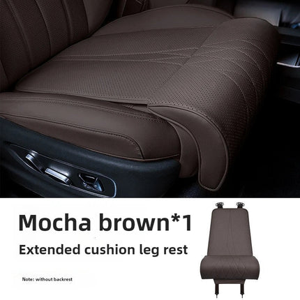 Car Seat Cushion with Leg Support, PU Leather Car Seat Pad – image 9