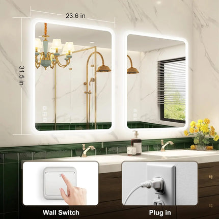 Lighted Vanity Mirror for Bathroom, Smart Mirror with Bluetooth Speaker – photo 18