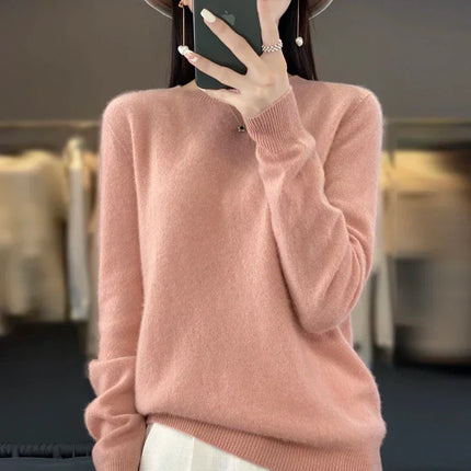 Merino Wool Sweater for Women, Merino Wool Pullover with Long Sleeves – image 14