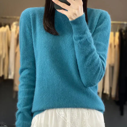 Cashmere Sweaters for Women, Crew Neck Cashmere Sweater – image 5