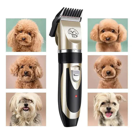 Dog Clippers Cordless Low Noise, Dog Grooming Clippers with 4 Guard Combs