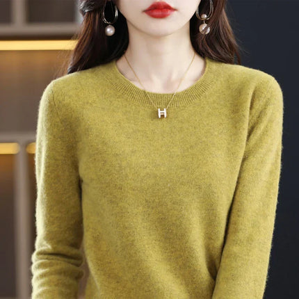 Cashmere Sweater for Women, Knit Sweater Pullover for Fall, Womens Wool Sweater for Winter, Loose Fit Womens Jumper