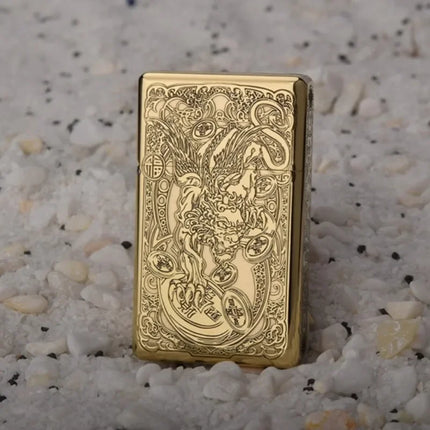 Vintage Cigarette Lighter, Flip Open Camping Lighter for Candles and Campfires, Cool Lighters for Smokers and Collectors