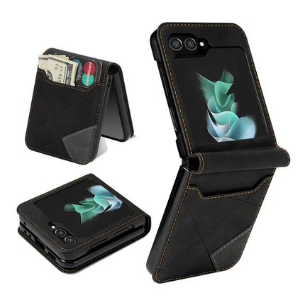 Phone Case for Samsung Galaxy Z Flip 3 4 5 6, Leather Wallet Phone Case with Card Holder – image 10